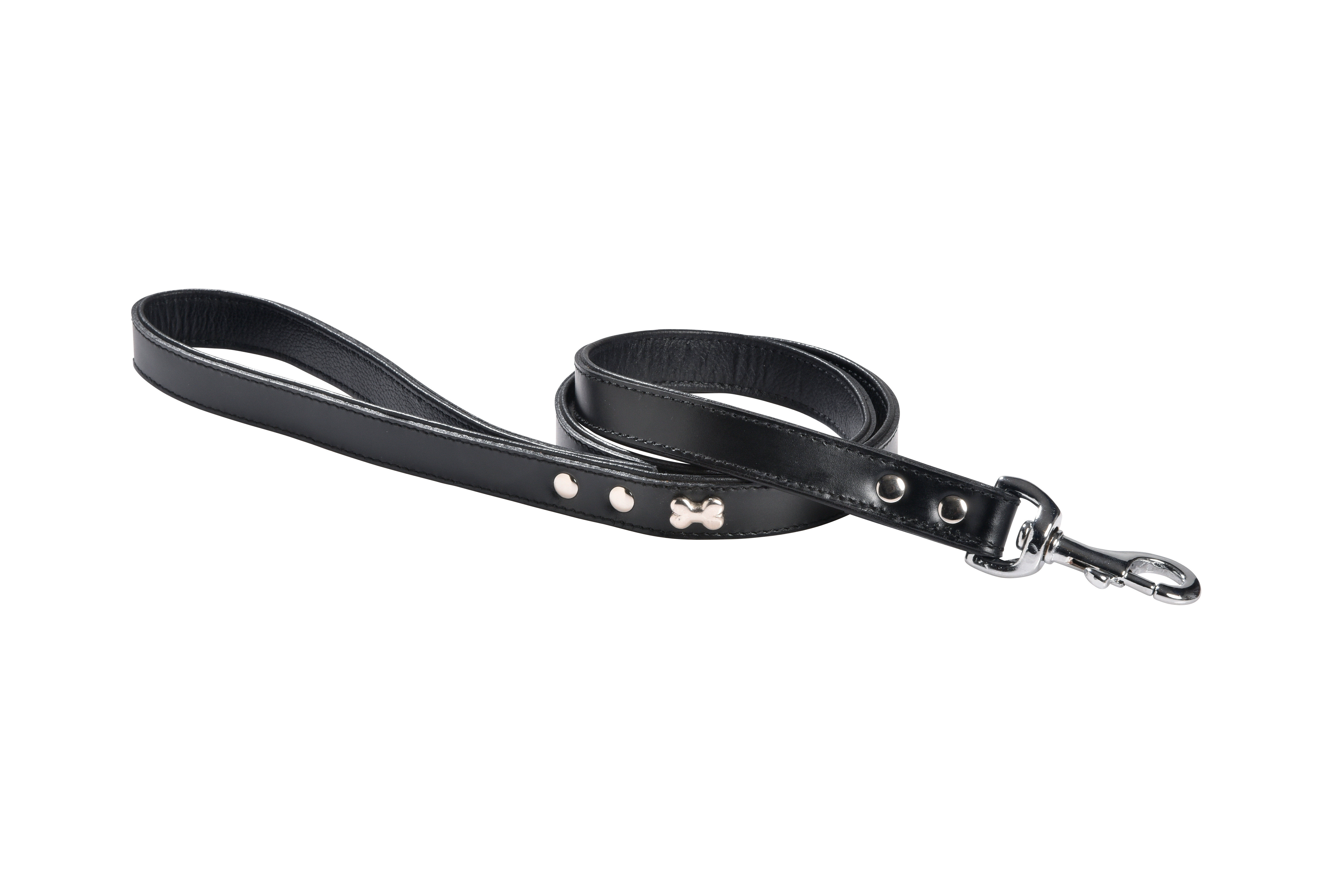 Bobby - Laisse Extra Souple Noir pour Chiens - 100cm Image num&eacute;ro 1