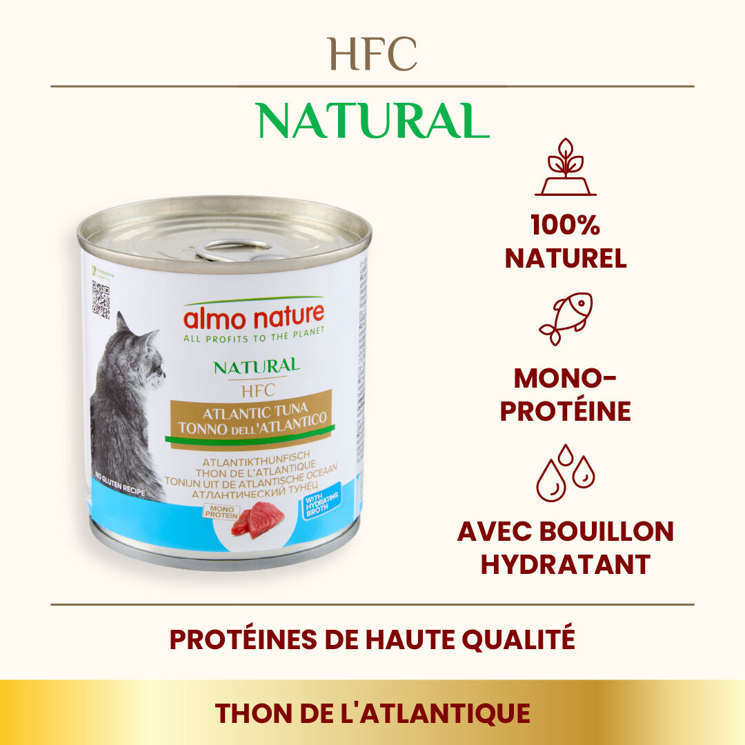 Almo Nature - P&acirc;t&eacute;e Hfc Natural Thon De L'atlantique - 280g Image num&eacute;ro 4