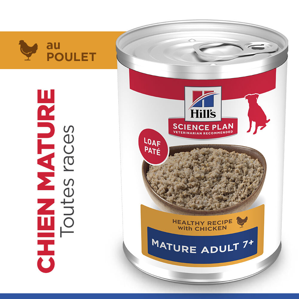 Hill's Science Plan - Mature Adult Bo&icirc;te pour Chien &Acirc;g&eacute; Poulet - 370 GR Image num&eacute;ro 5