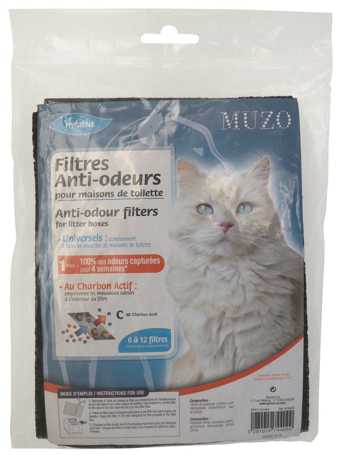 Muzo - Filtres Anti-odeurs pour Maison de Toilette Image num&eacute;ro 1