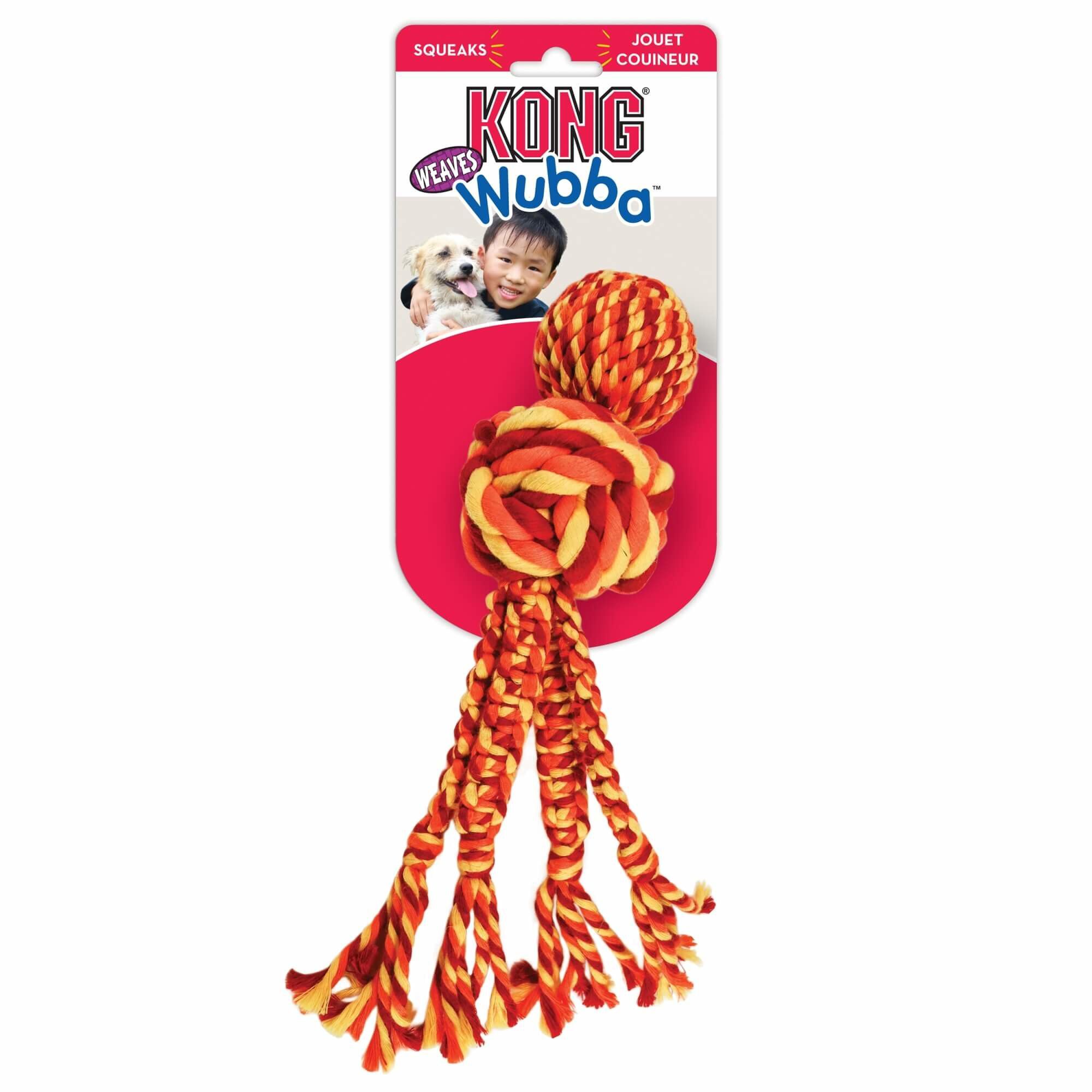 Kong - Jouet Wubba Weaves A Cordes Taill pour Chien - S Image num&eacute;ro 1
