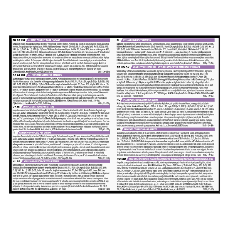 Pro Plan - Bouchée en Sauce NutriSavour Junior à la Dinde pour Chaton - 10x85g Image numéro 4 Pro Plan - Bouchée en Sauce NutriSavour Junior à la Dinde pour Chaton - 10x85g Image numéro 4