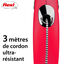 Flexi - Laisse Classic avec Cordon Rouge pour Chien - XS 3m Indicateur image numéro 2