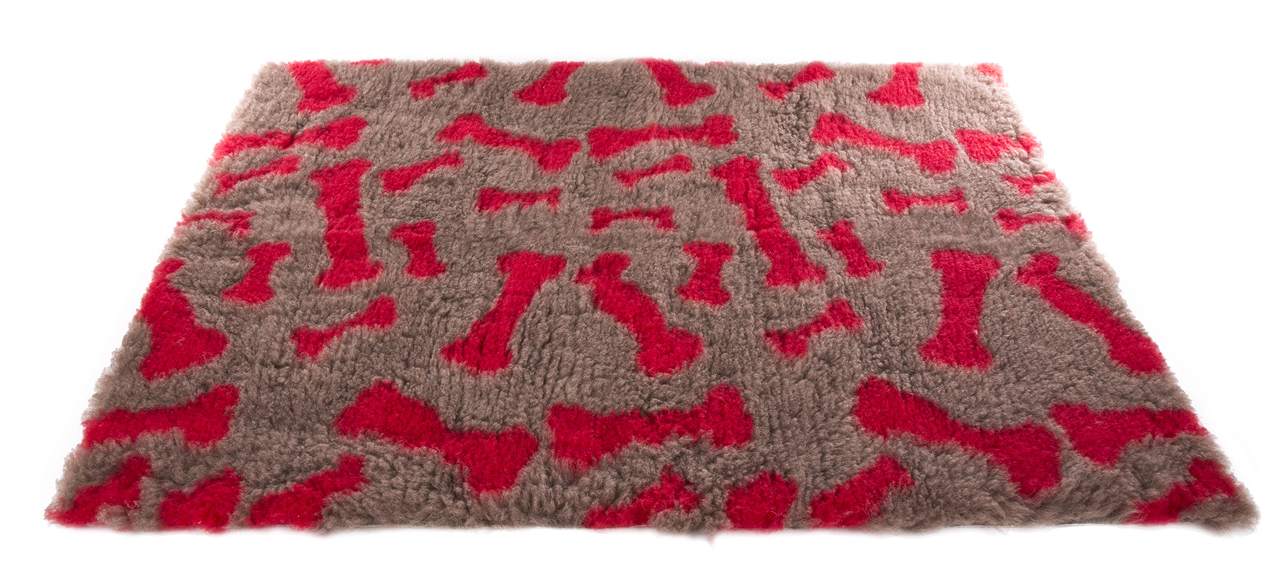 Martin Sellier - Tapis Moelleux Os Rouge pour Chien - 100cm Image num&eacute;ro 1