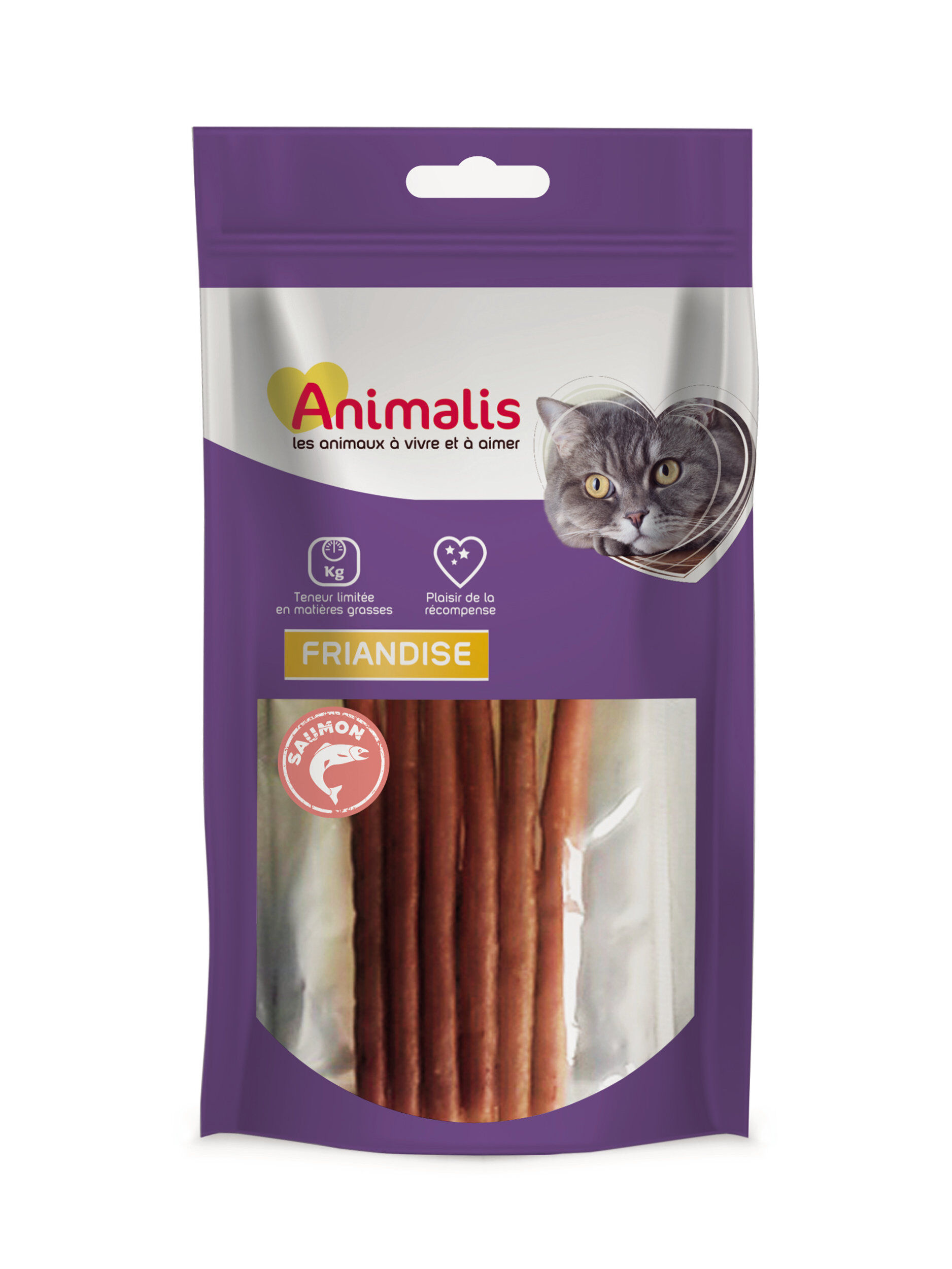 Animalis - Friandises Stick au Saumon pour Chat - 25g Image num&eacute;ro 1