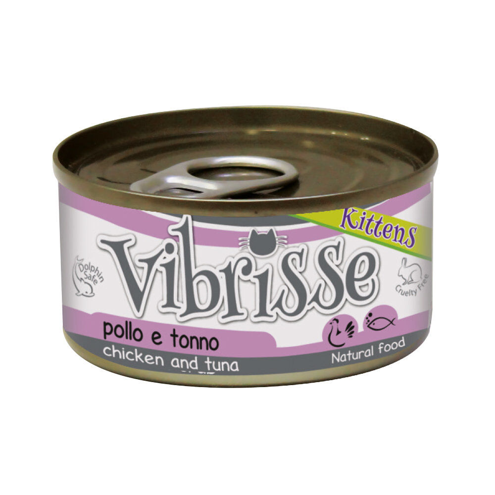 Vibrisse - P&acirc;t&eacute;e KITTEN Thon et Poulet pour chatons - 70g Image num&eacute;ro 1