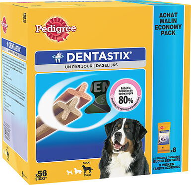 Pedigree - Friandises Dentastix de 56 Sticks pour Chien de Grande Taille - 2,16Kg
