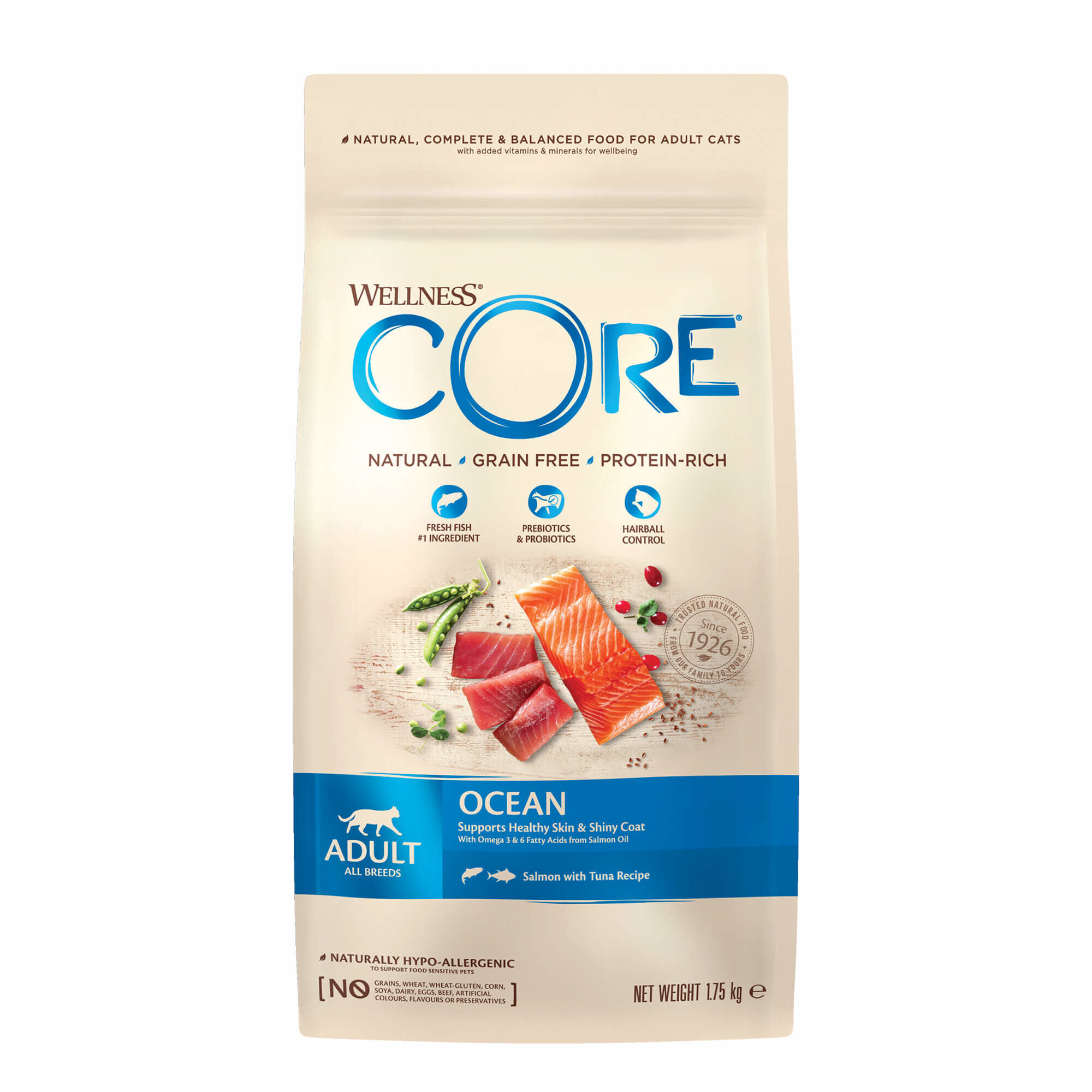 Wellness CORE - Croquettes Oc&eacute;an Saumon et Thon pour Chat - 1,75Kg Image num&eacute;ro 1