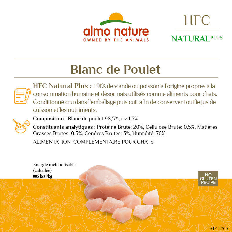 Almo Nature - Pochon Alternative Bouillon au Blanc de Poulet pour Chat - 55g Image num&eacute;ro 2
