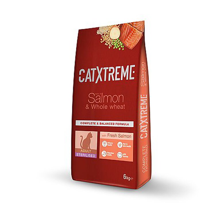 CatXtreme - Croquettes Adult Sterilised au Saumon Frais pour Chat - 6Kg image number null