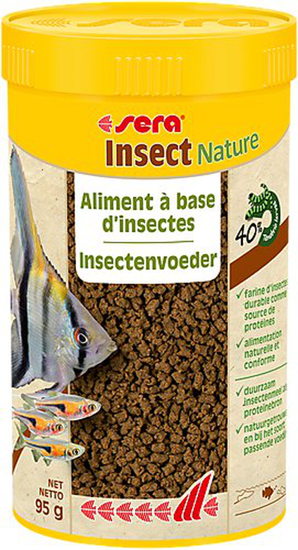 Sera - Aliment Insect Nature pour Poissons d'Eau Douce - 250ml image number null