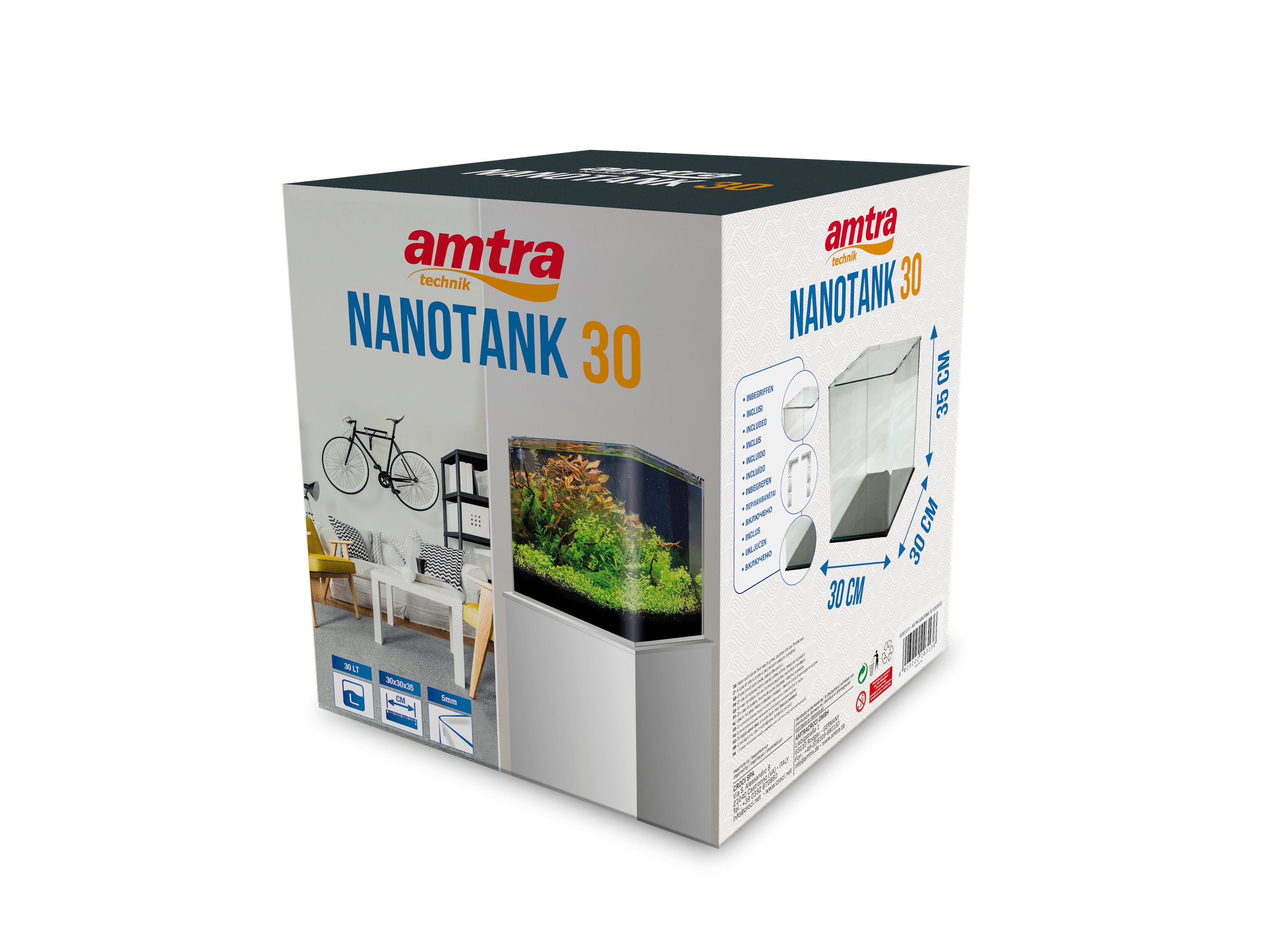 Amtra - Cuve Nanotank 30 - 30x30x35cm Image num&eacute;ro 2