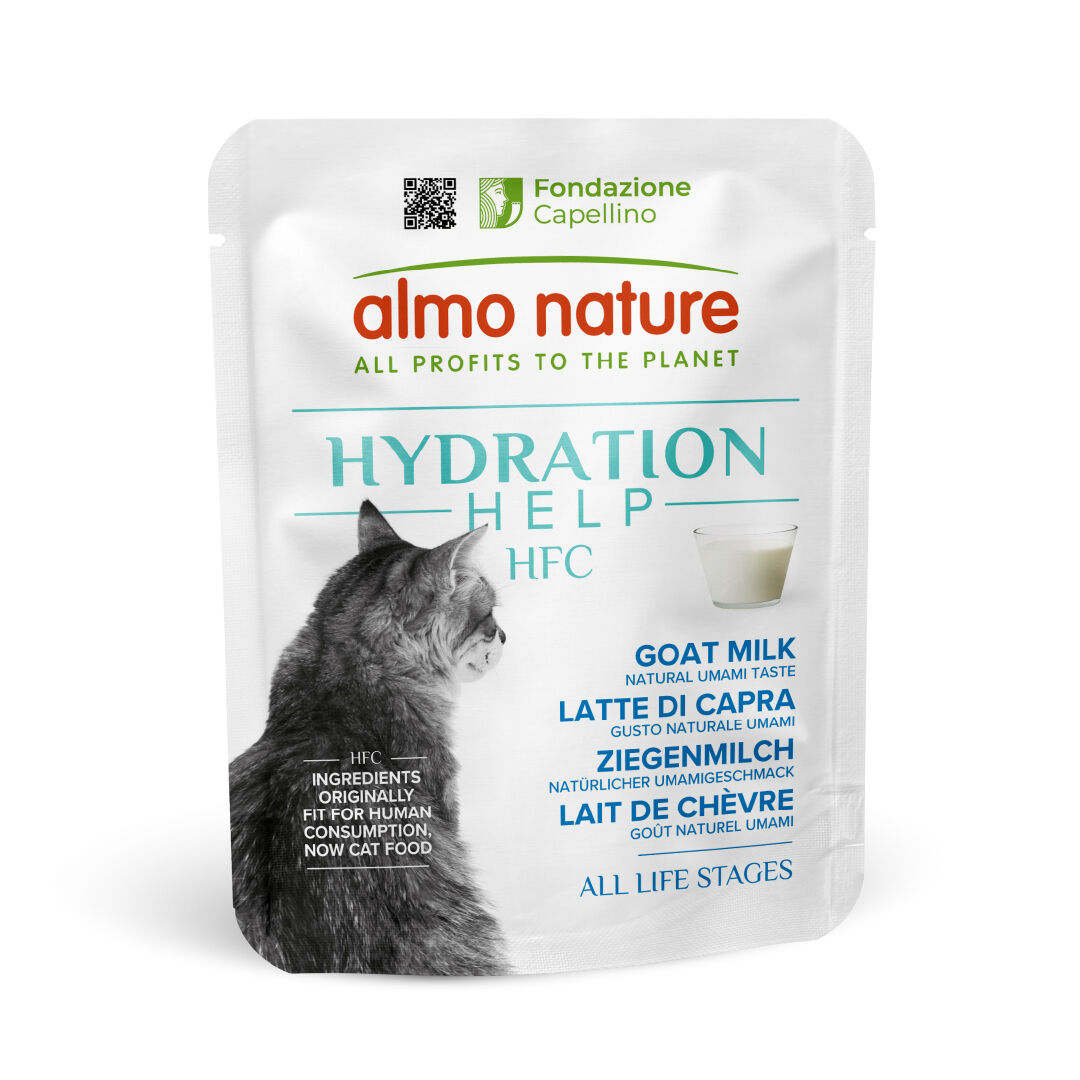 Almo Nature - Pochon HFC Hydratation Help Bouillon Lait de Ch&egrave;vre pour Chats - 50g Image num&eacute;ro 1