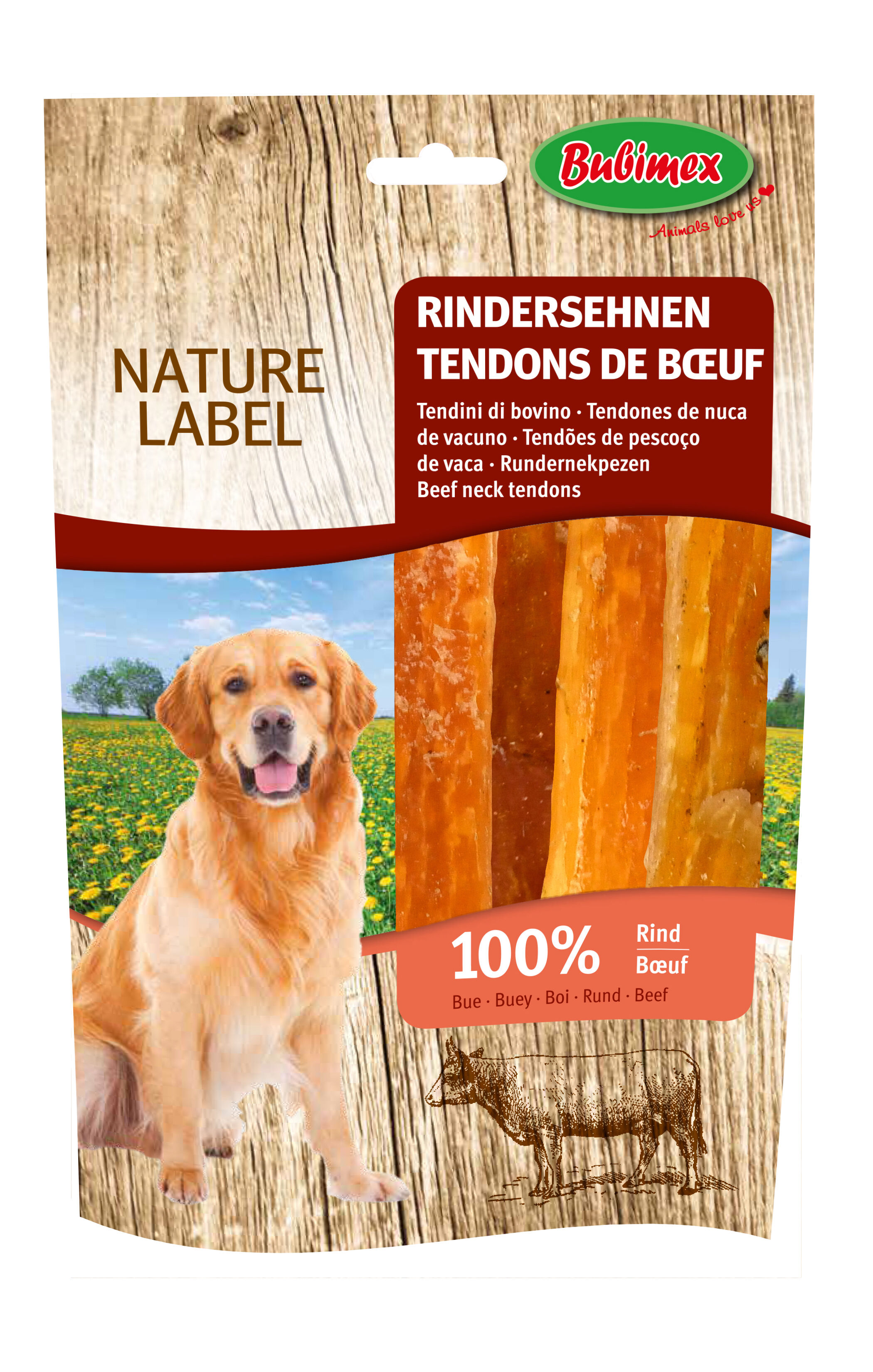 Bubimex - Friandises Tendons de B&oelig;uf pour Chiens - 200g Image num&eacute;ro 1