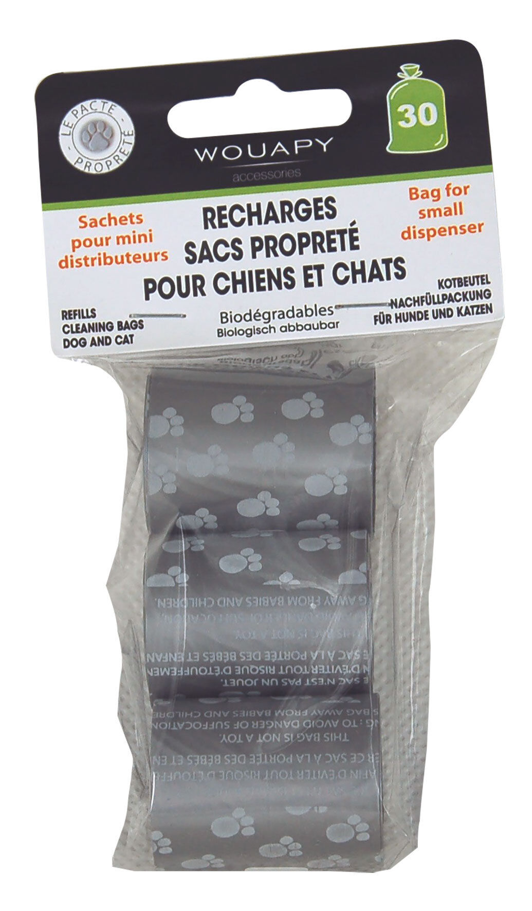 Wouapy - Recharge en Lot de 10 Sacs Propret&eacute; pour Mini Distributeur - x3 Image num&eacute;ro 1
