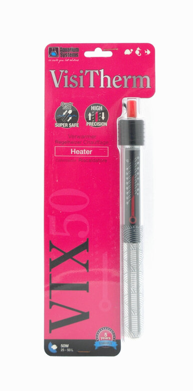 Aquarium Systems - Chauffage VisiTherm VTX pour Aquarium 25L à 50L - 50W Image numéro 2 Aquarium Systems - Chauffage VisiTherm VTX pour Aquarium 25L à 50L - 50W Image numéro 2