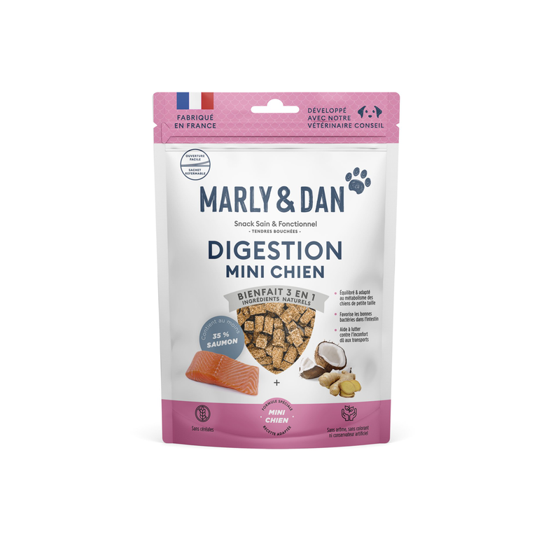 Marly & Dan - Bouchées Digestion Mini Chien - 50g Image numéro 1 Marly & Dan - Bouchées Digestion Mini Chien - 50g Image numéro 1