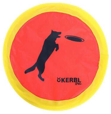 KERBL - FRISBEE NYLON ROUGE/JAUNE - Ø24CM