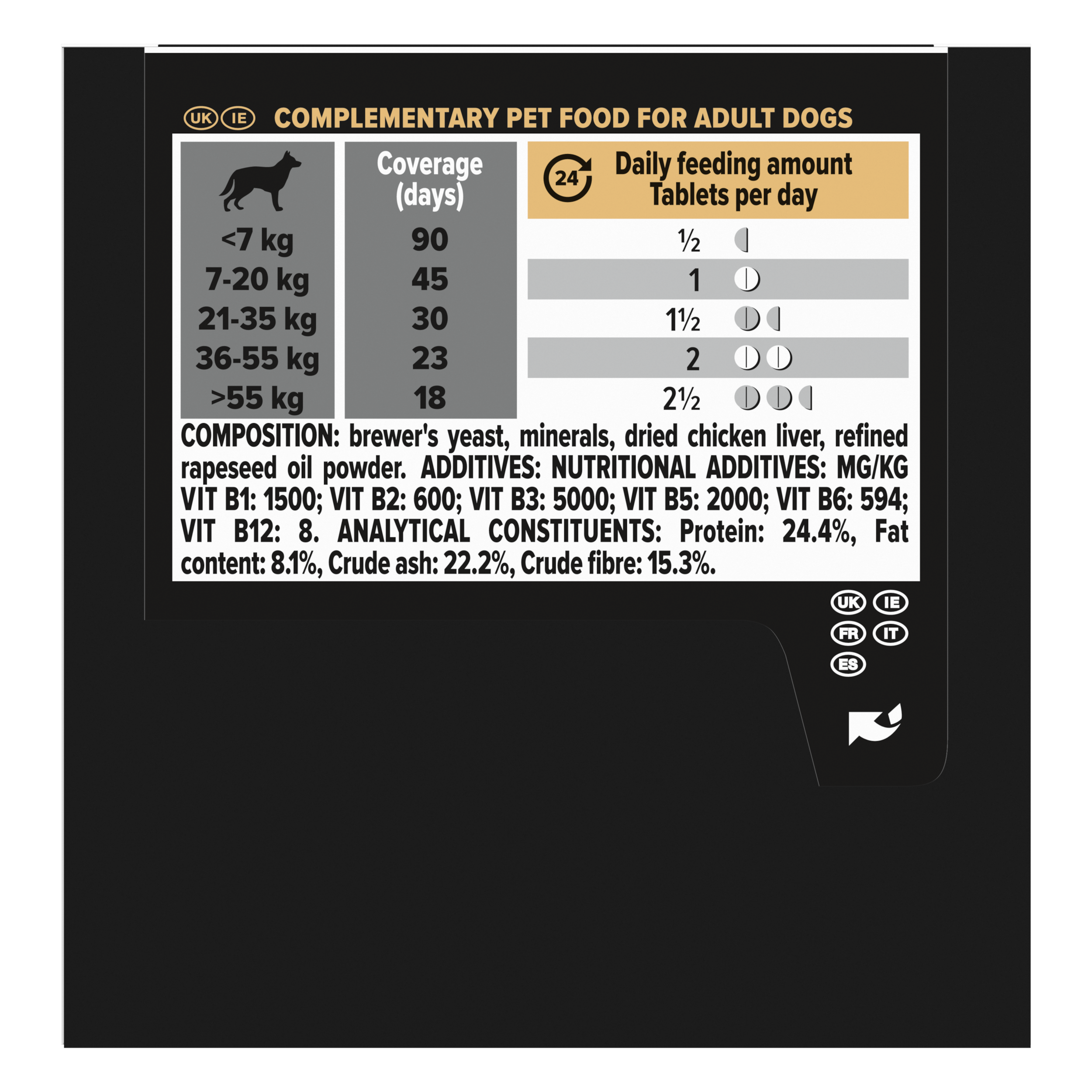 Pro Plan - Aliment Compl&eacute;mentaire en Comprim&eacute;s Multivitamins+ pour Chiens  - 67g Image num&eacute;ro 3