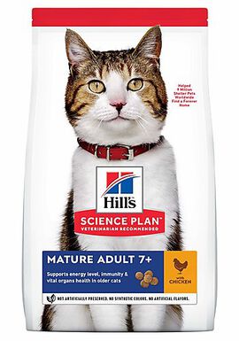 Hill's - Feline Mature Adult 7+ Poulet pour Chat - 1,5Kg