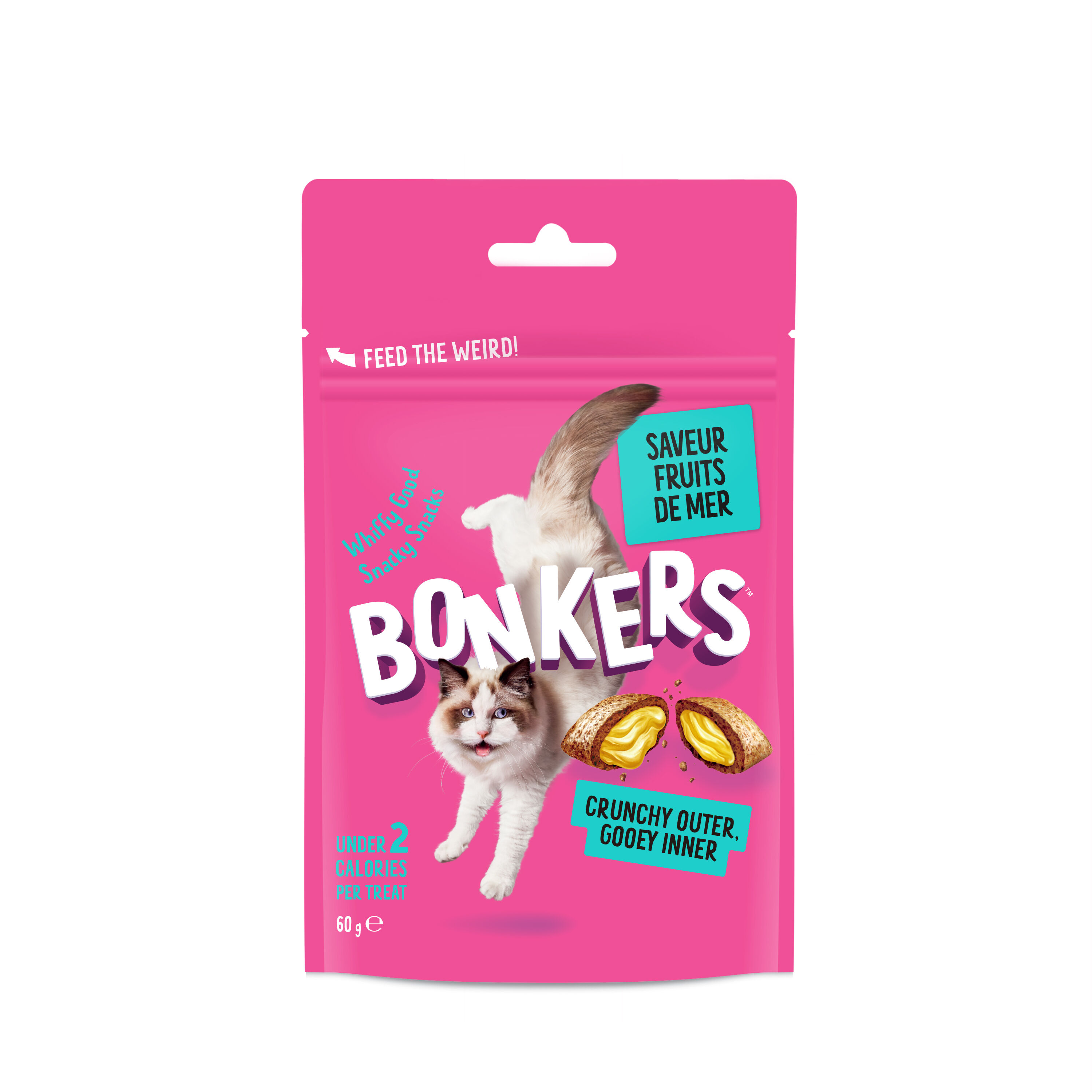 Bonkers - Friandises aux Fruits de Mer pour Chats - 60g Image num&eacute;ro 1