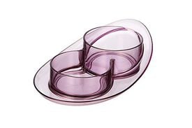 Ferribiella - Gamelle Double Saturno Rose pour Chiens - 350ml/550ml