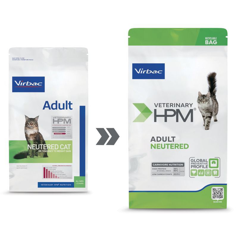 Virbac - Croquettes Veterinary HPM Adult Neutered & Entire au Saumon pour Chats - 3Kg Image num&eacute;ro 2
