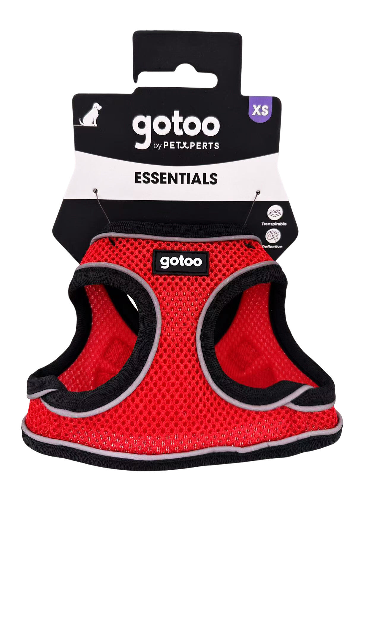 Gotoo - Harnais en Mesh Rouge pour Chien - XS Image num&eacute;ro 8