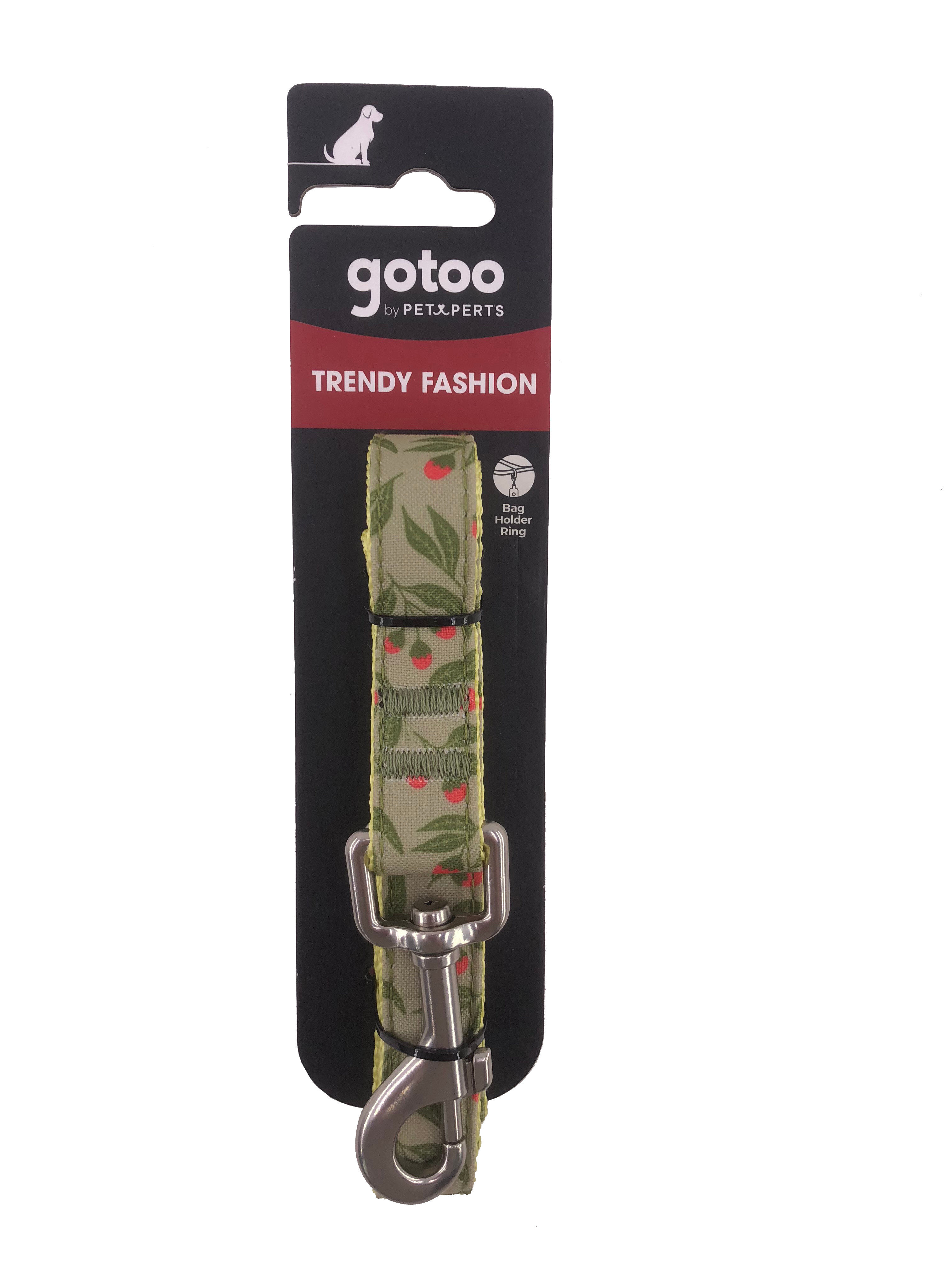 Gotoo - Laisse &agrave; motif Botanic Vert pour chien - M Image num&eacute;ro 3