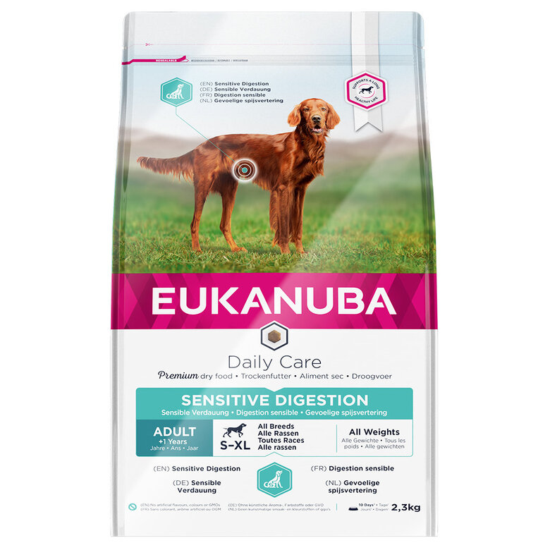 Eukanuba -  Croquettes Daily Care Adulte Digestion Sensible Pour Toutes Les Races Poulet 2,3kg image number null