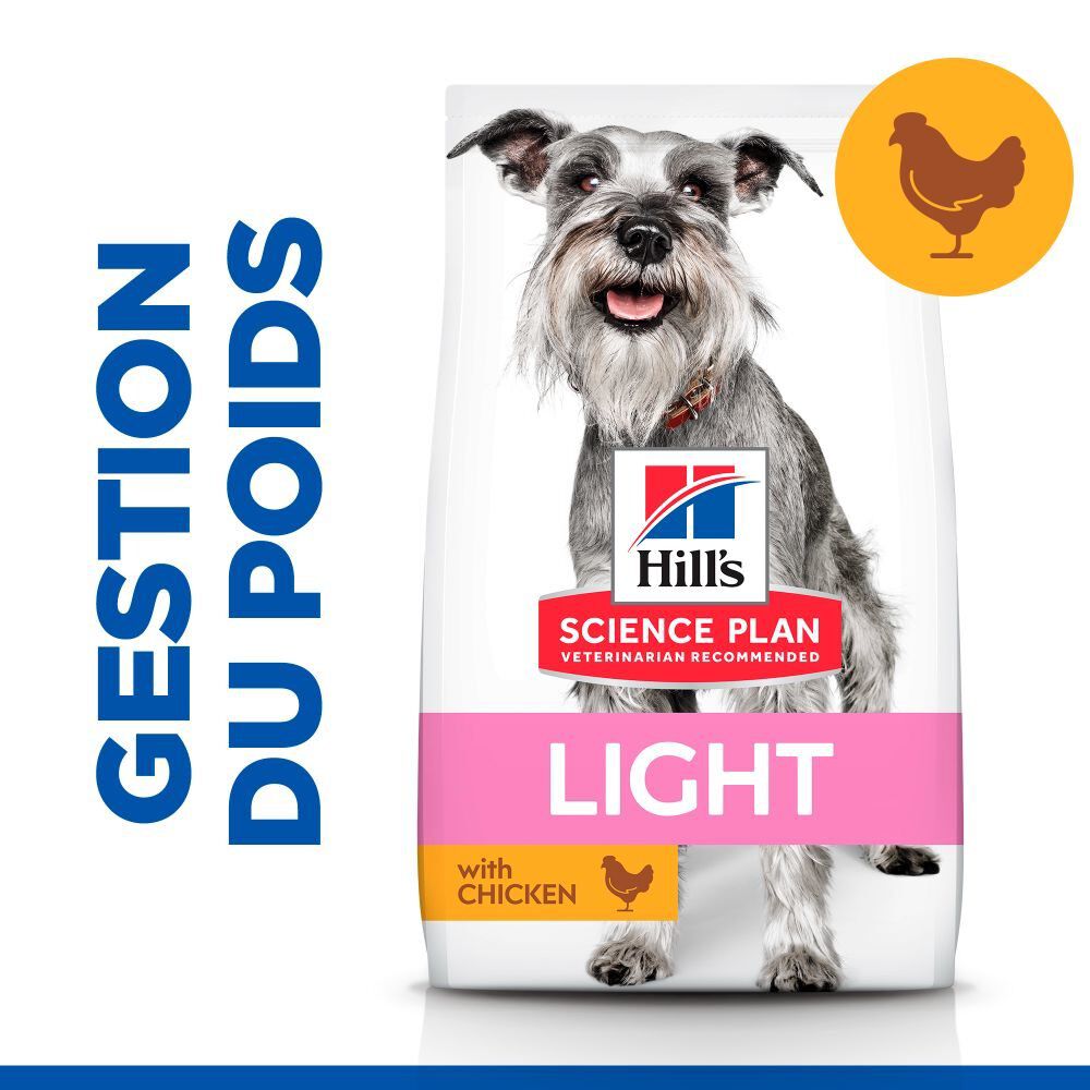 Hill's Science Plan - Mature Adult Light Small & Mini Croquettes Pour Petit Chien Ag&eacute; Poulet - 2,5kg Image num&eacute;ro 4