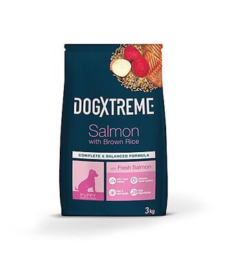 DogXtreme - Croquettes au Saumon Frais pour Chiot de Toute Race