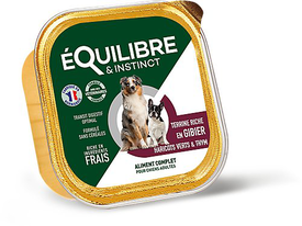 Équilibre & Instinct - Pâtée Gibier et Légumes pour Chiens - 300g