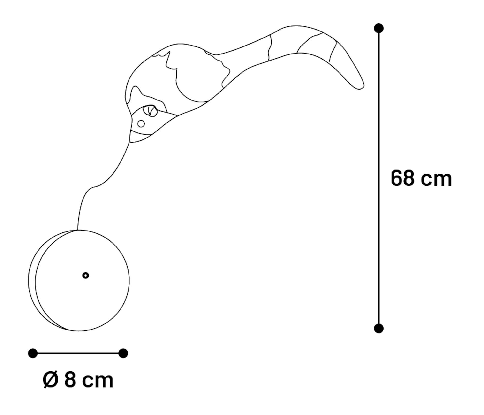 Flamingo - Jouet &eacute;lectronique Boula Souris avec Balle - 8cm Image num&eacute;ro 3