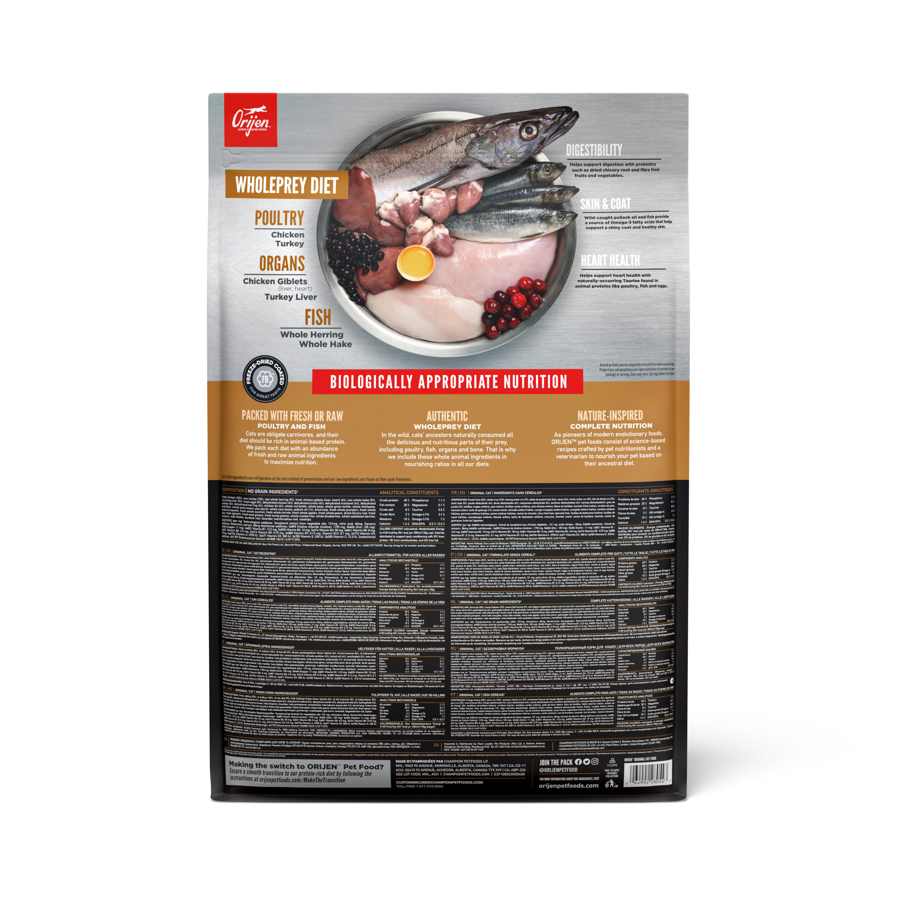 Orijen - Croquettes Cat & Kitten pour Chat - 5,4Kg Image num&eacute;ro 4