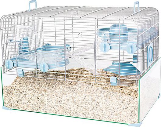 Cage pour hamster cage pour hamster 36 x 25 x 27 cm cage hamster pour  petits rongeurs avec tubes (jaune)
