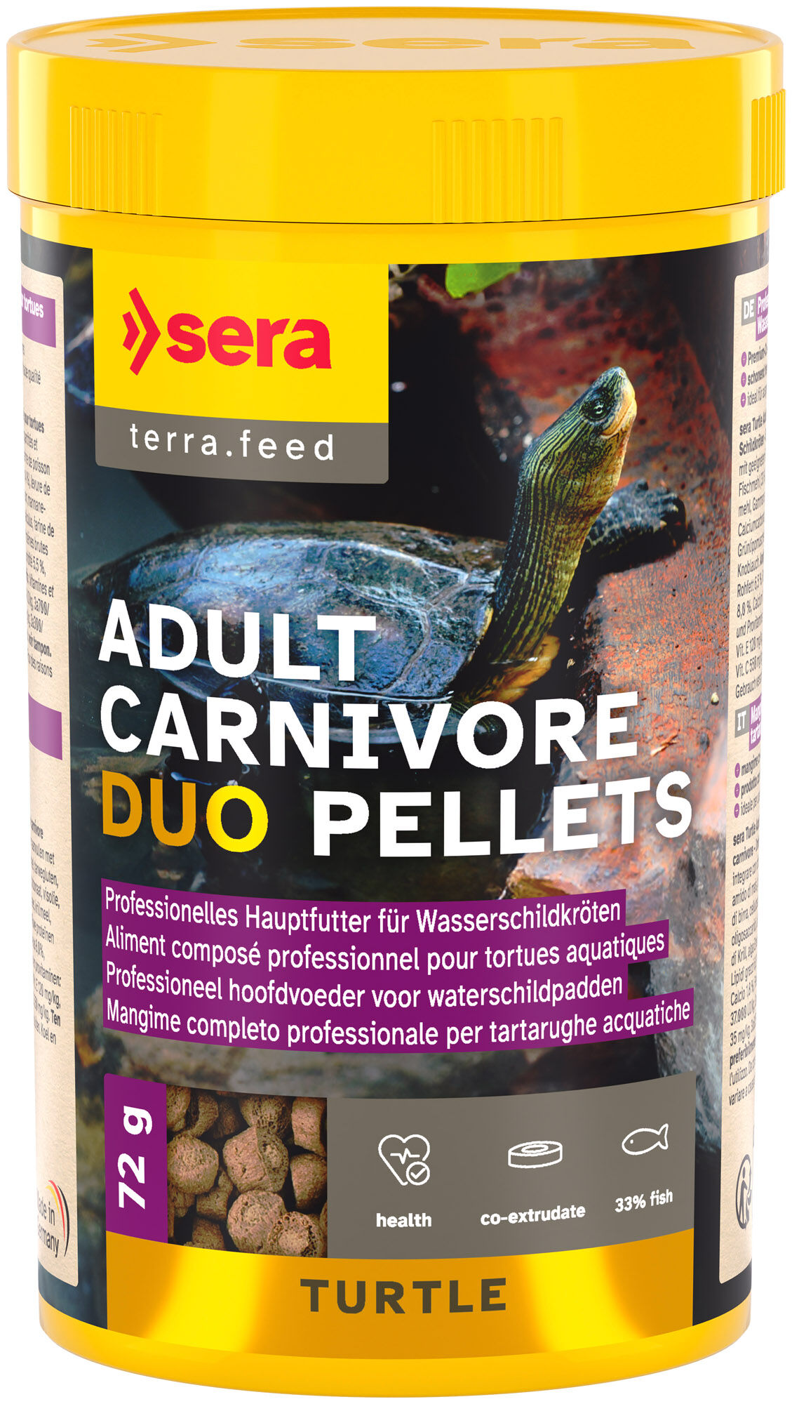 Sera - Aliments Adult Carnivore Duo Pellets pour Tortues Aquatiques - 72g Image num&eacute;ro 1