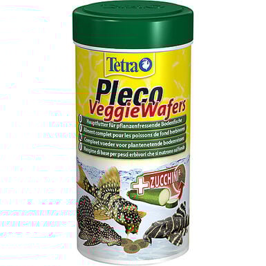 Tetra - Aliment Complet Pleco Veggie Wafers pour Poissons de Fond Herbivores - 250ml