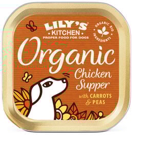 Lily's Kitchen - Barquette Recette Bio au Poulet pour Chiens - 150g