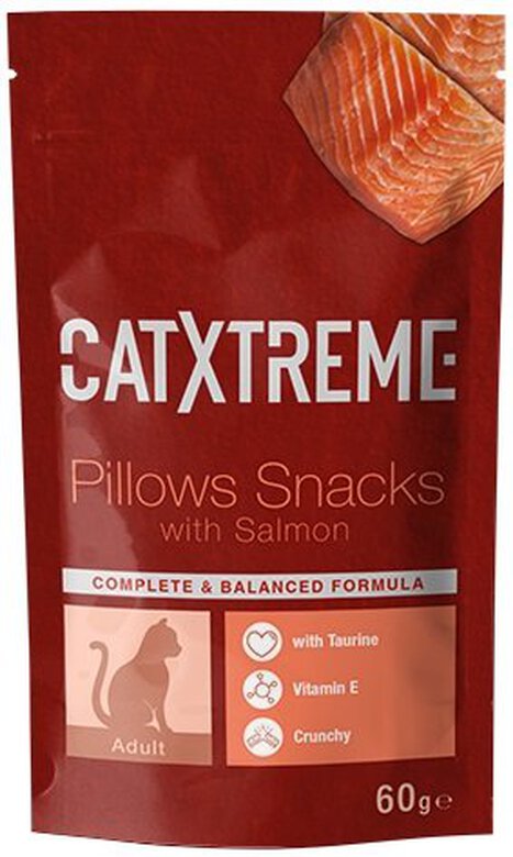 CATXTREME - Friandises Adult Pillows Snacks Saumon pour Chats - 60g image number null