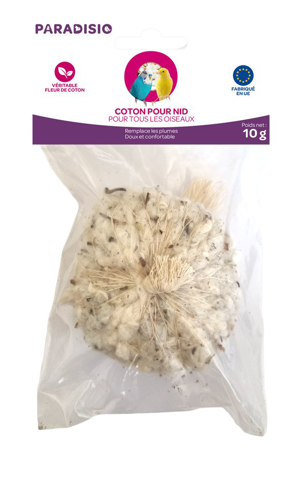 Paradisio - Nid Coton en Filet pour Oiseaux - 10g Image num&eacute;ro 1