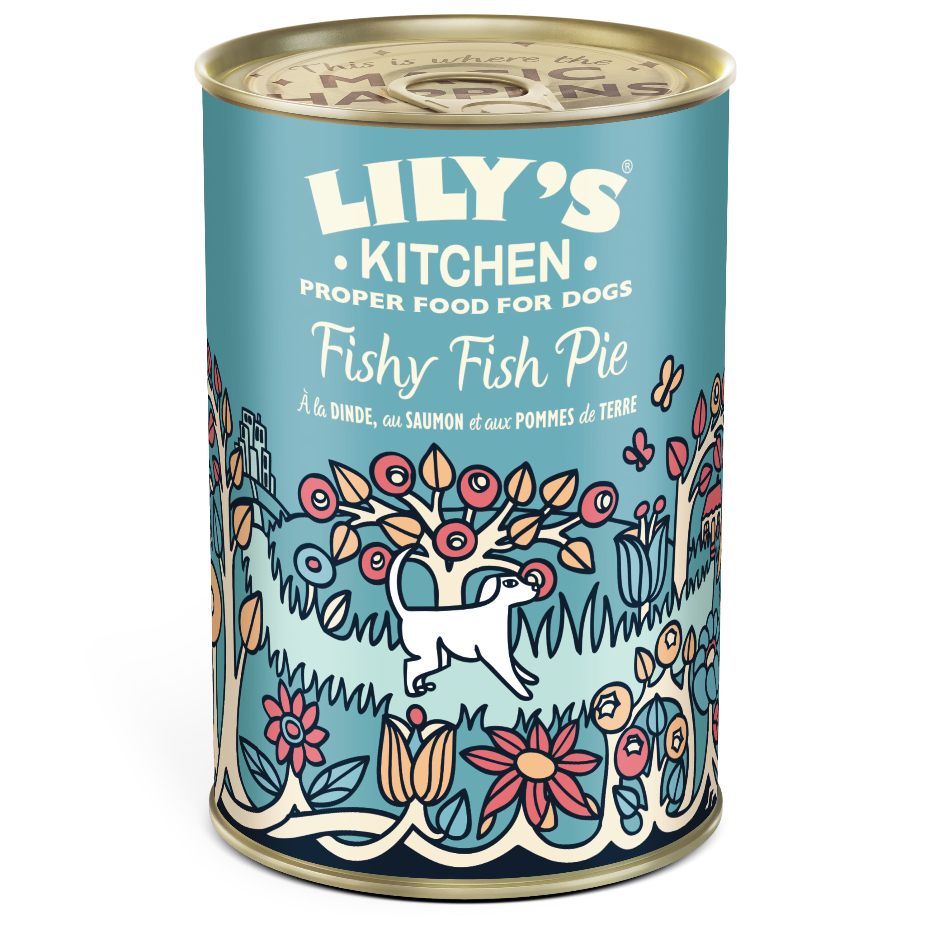 Lily's Kitchen - P&acirc;t&eacute;e Fishy Fish Pie sans C&eacute;r&eacute;ales pour Chiens Adultes - 400g Image num&eacute;ro 1