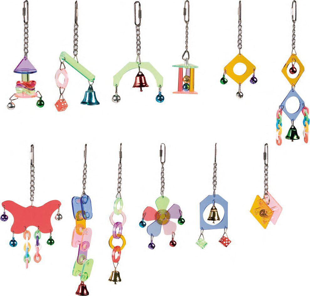 Flamingo - Jouet Pendentif Acryl pour Perruche - 16cm Image num&eacute;ro 1