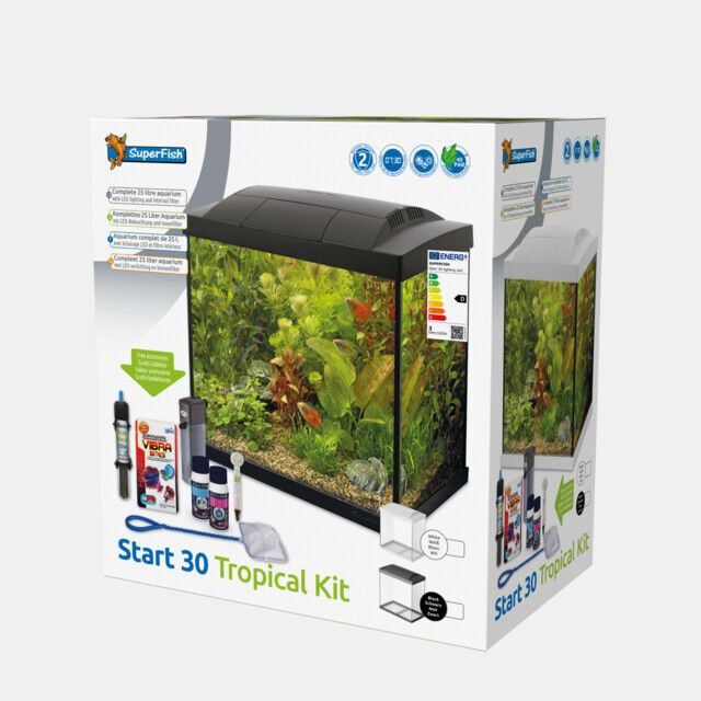 Superfish - Kit Aquarium Start 30 Tropical Noir - 27L Image num&eacute;ro 1