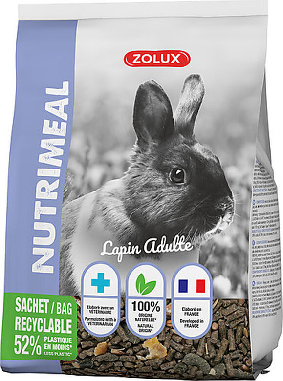 Zolux - Aliment Composé Nutrimeal pour Lapin Adulte - 800g image number null
