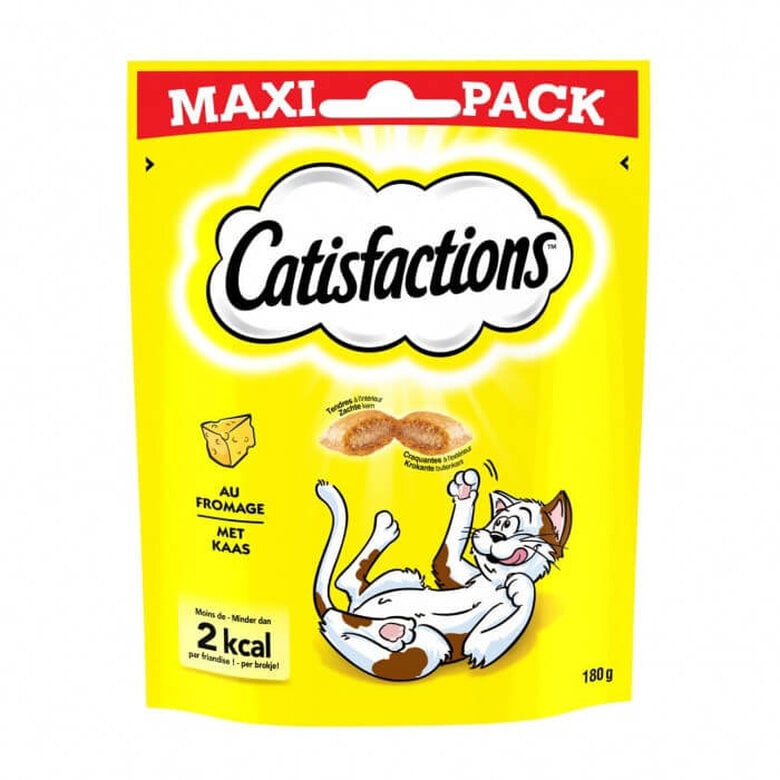 Catisfactions - Friandises Maxi Pack au Fromage pour Chat - 180g Image numéro 1 Catisfactions - Friandises Maxi Pack au Fromage pour Chat - 180g Image numéro 1