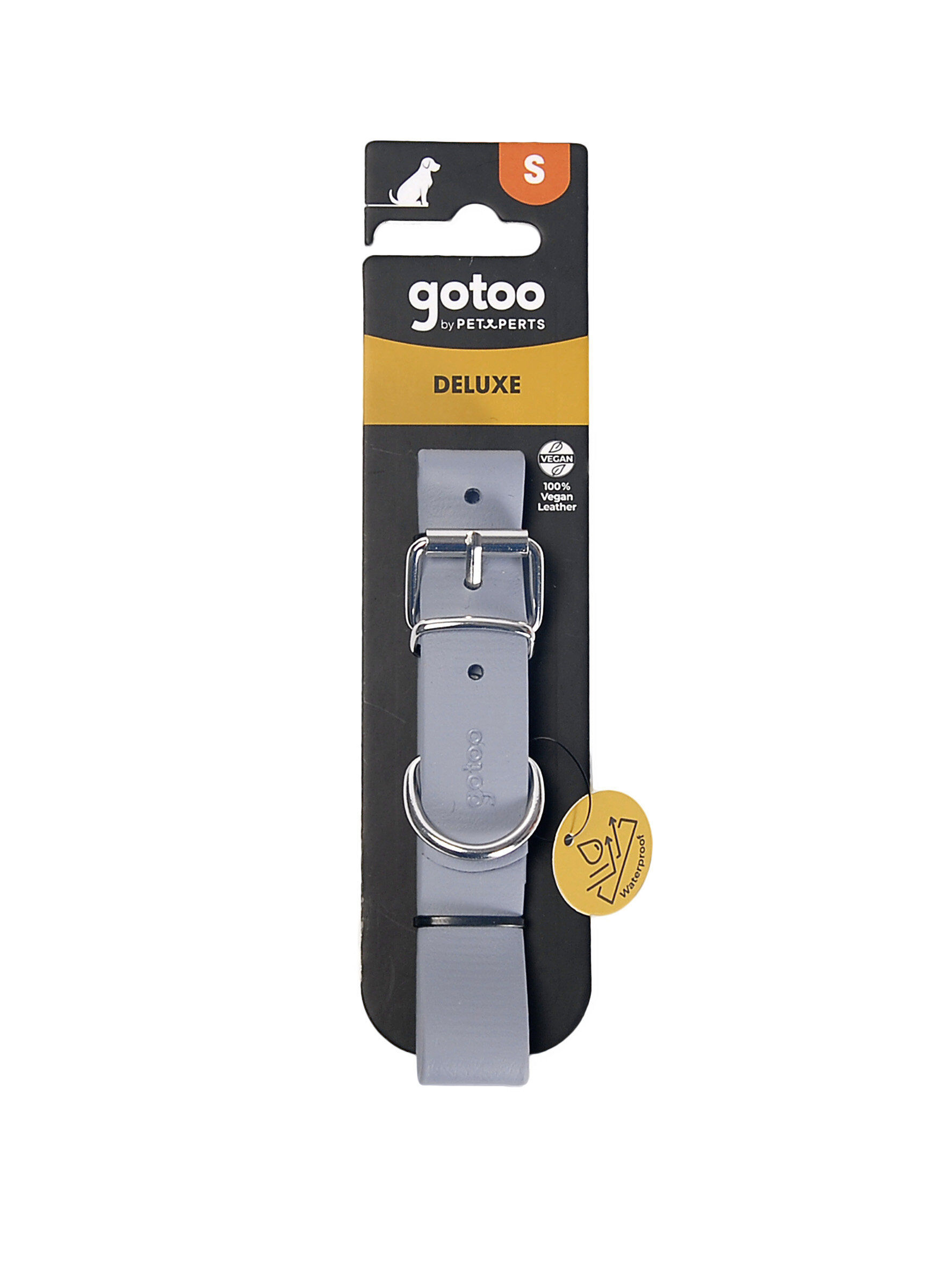 Gotoo - Collier Premium Biotane Gris pour Chien - S Image num&eacute;ro 4