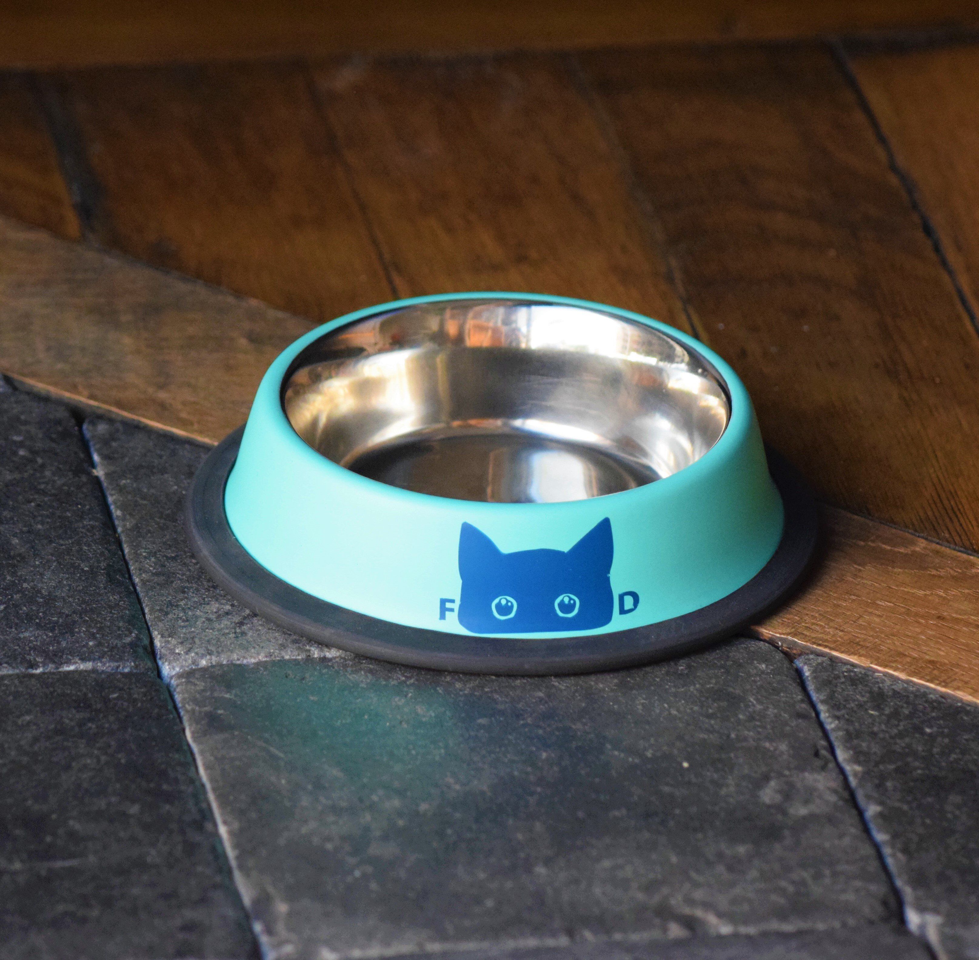 Bobby - Gamelle Inox Antid&eacute;rapante pour Chats - Bleu Image num&eacute;ro 2