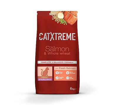 CatXtreme - Croquettes Adult Sterilised au Saumon Frais pour Chat - 6Kg