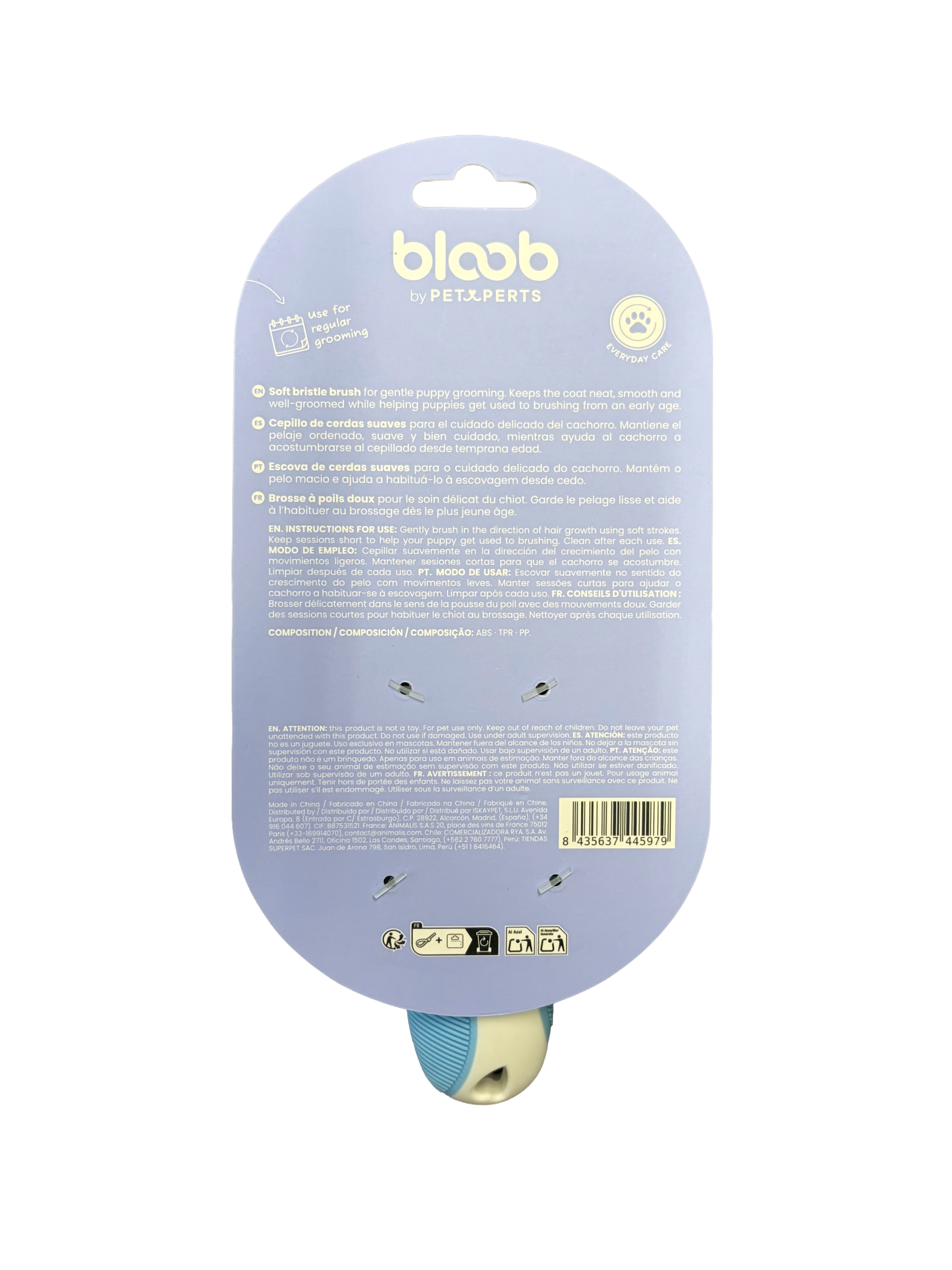 Bloob - Brosse &agrave; Poils Doux pour Chiots - x1 Image num&eacute;ro 3